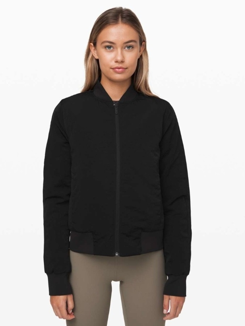 Lululemon Non-Stop Bomber *Reversible Black (Second Release) size 12